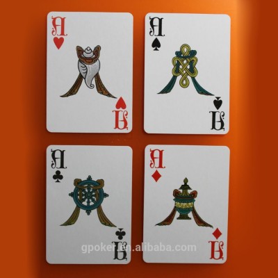 plastic coated kem quality promotional cards wholesale national cultural costumes customized playing cards